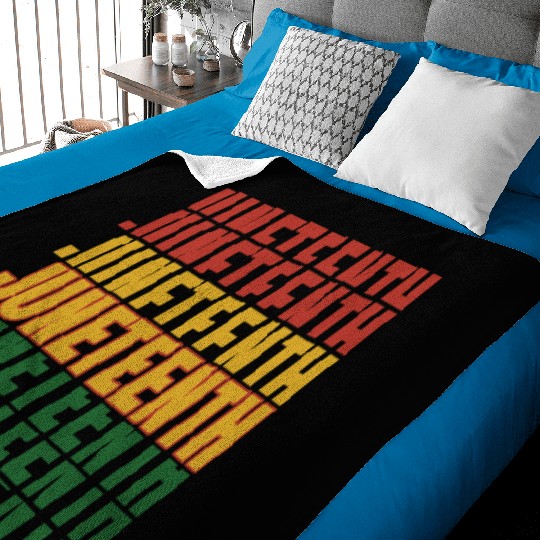 Juneteenth Black History Day Pride Gift Baby Blankets