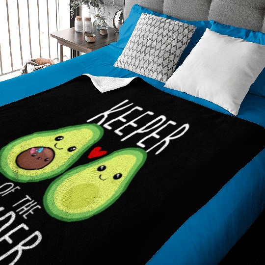 Avocado Keeper of the Gender Illustration Baby Blankets