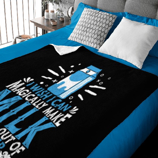 Milk Cow Farmer Farm Farming Baby Blankets