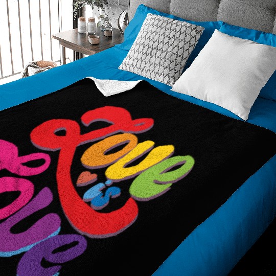 love is love romantic design. Baby Blankets