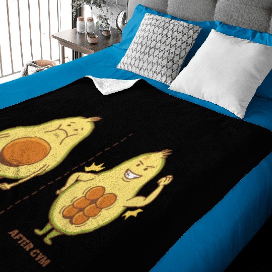 Muscle Avocado Baby Blankets