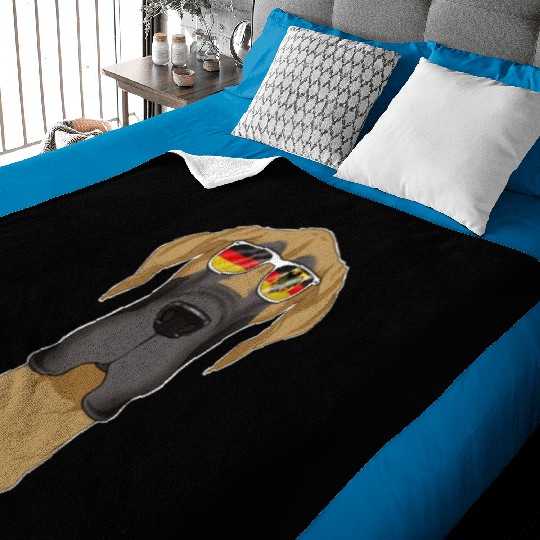 Great Dane Germany Sunglasses I German Flag Baby Blankets