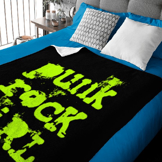 Punk Rock Girl Baby Blankets