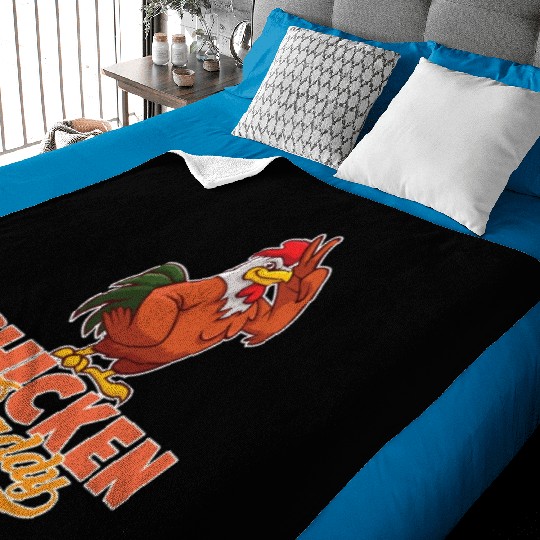 Chicken Daddy Chickens Chicken Father Baby Blankets