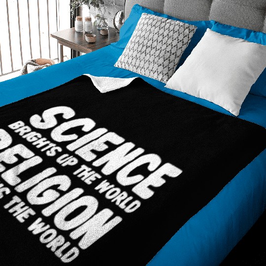 Atheist Atheism Anti Religion Securalism God Sucks Baby Blankets