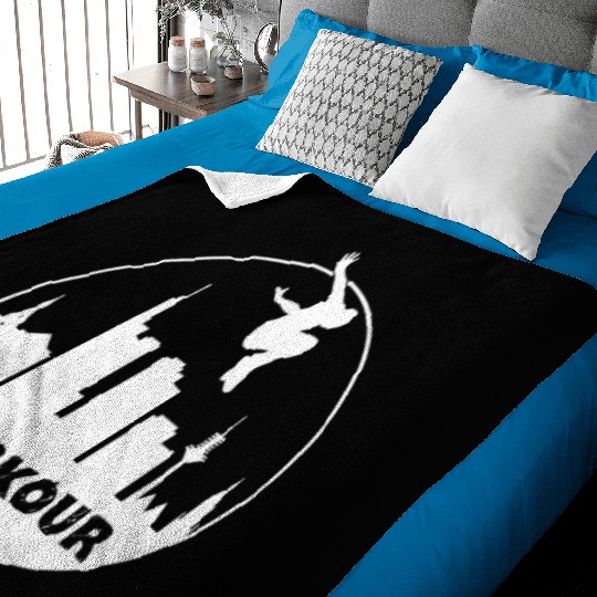 Free Running Parkour Men Kids Baby Blankets