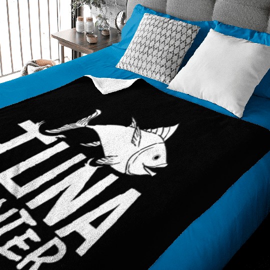 Red Tuna Fish Bluefin Fishing Salad Baby Blankets