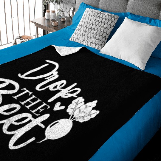 Drop The Beet Funny Food Design Baby Blankets