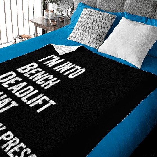 I'm Into BDSM Bench Squat Deadlift Military Press6 Baby Blankets