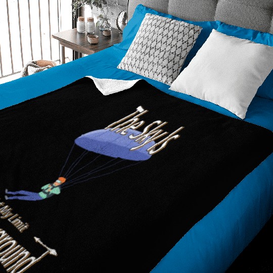 The Sky Is My Playground Skydive Funny Cute Baby Blankets