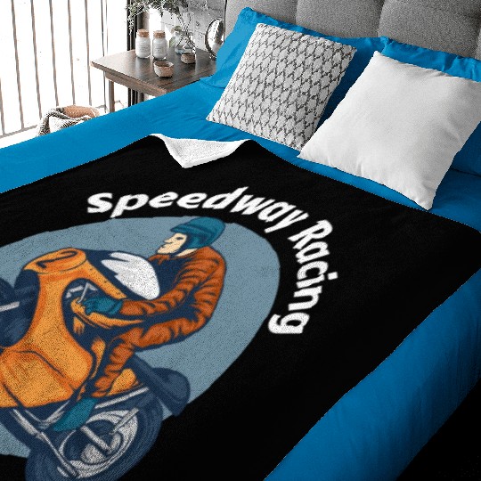 Speedway Racing Baby Blankets