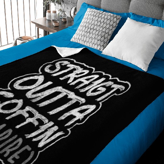 Vampires Teeth Creepy Baby Blankets