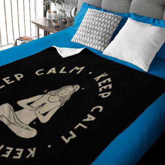keep calm Baby Blankets