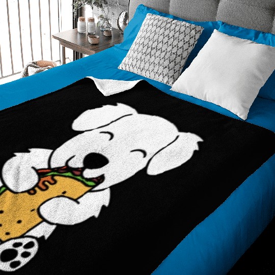 Great Pyrenees Taco Lover Baby Blankets