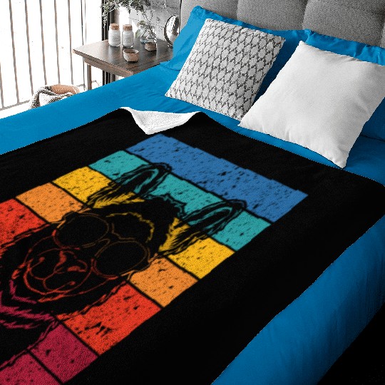 Retro Llama Alpaca Lover Birthday Llamas Baby Blankets