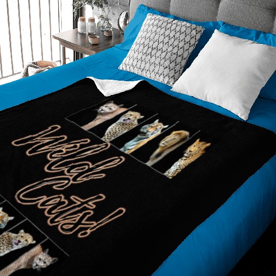 WILDCATS! | Lion, Leopard, Cheetah, Puma, Tiger Baby Blankets