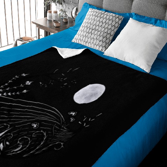 Full moon landscape Baby Blankets