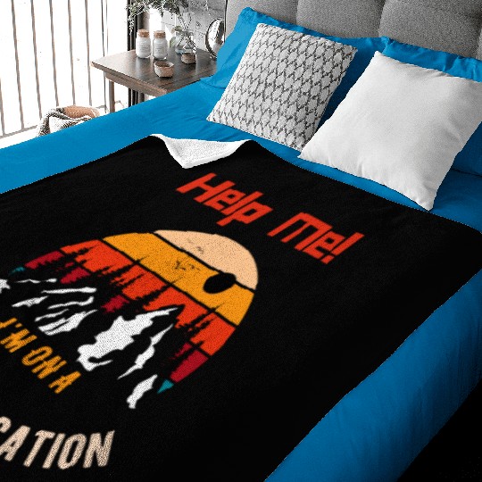 Help Me I m On A Family Vacation Baby Blankets