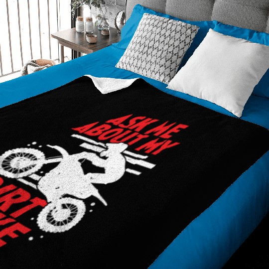 Ask Me About My Dirt Bike Baby Blankets