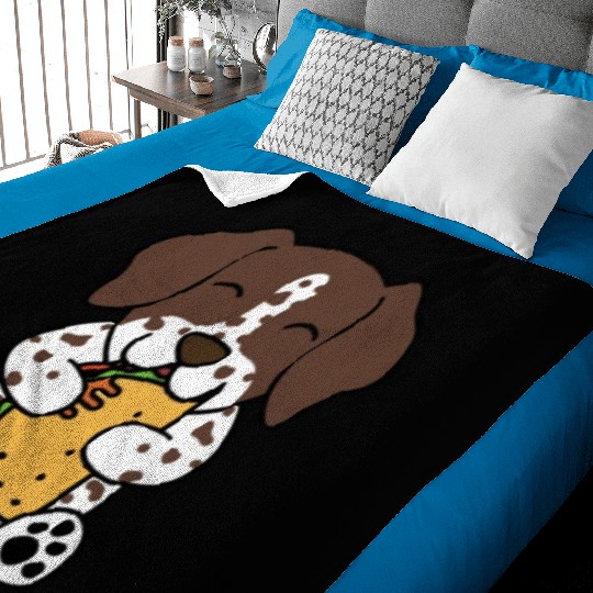 German Shorthaired Pointer Taco Lover Baby Blankets
