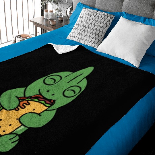 Chameleon Taco Lover Baby Blankets