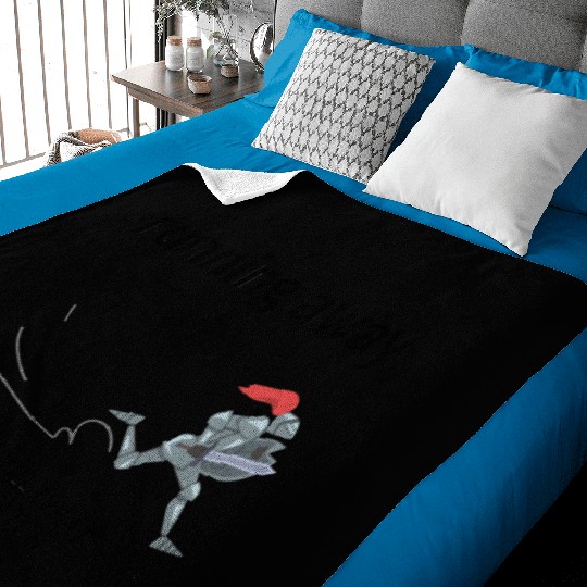 running away - LARP funny Baby Blankets