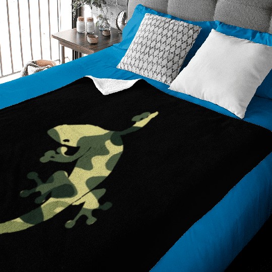 Green camouflage geico Baby Blankets