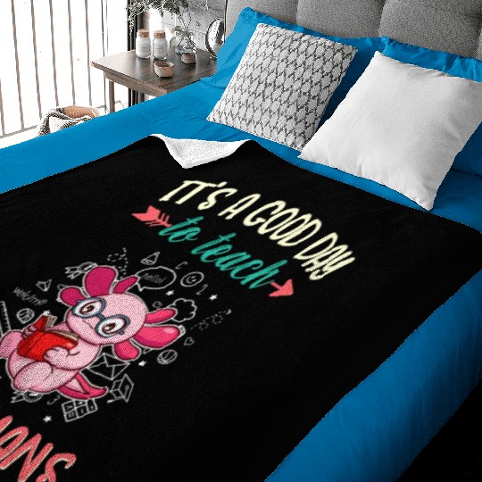 Good Day To Teach Tiny Humans Elementary Teacher Baby Blankets