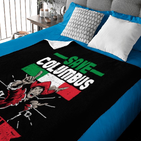 Columbus Day Italian Pride Baby Blankets