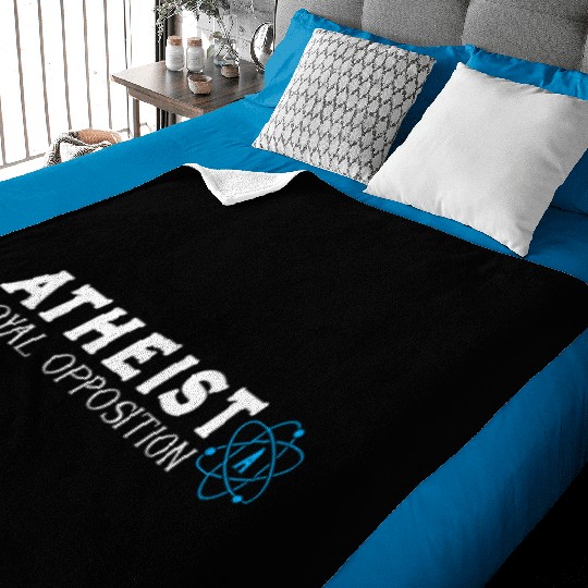 Atheist Atheism Anti Religion Securalism God Sucks Baby Blankets