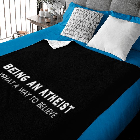 Atheist Atheism Anti Religion Securalism God Sucks Baby Blankets