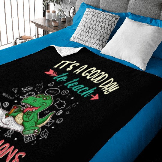 Good Day To Teach Tiny Humans Elementary Teacher Baby Blankets