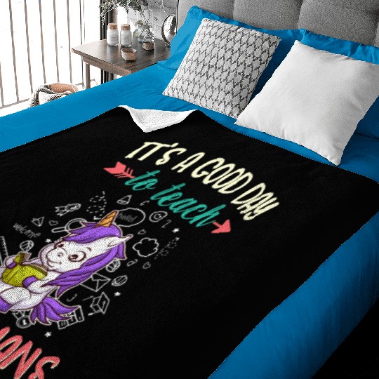 Good Day To Teach Tiny Humans Elementary Teacher Baby Blankets