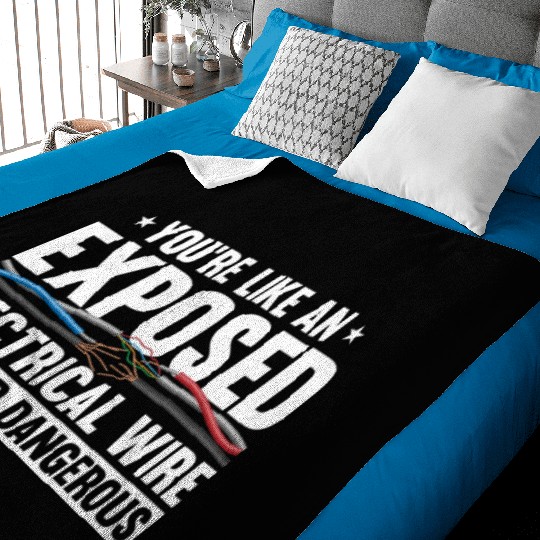 Electrician Electrical Engineer Lineman Baby Blankets