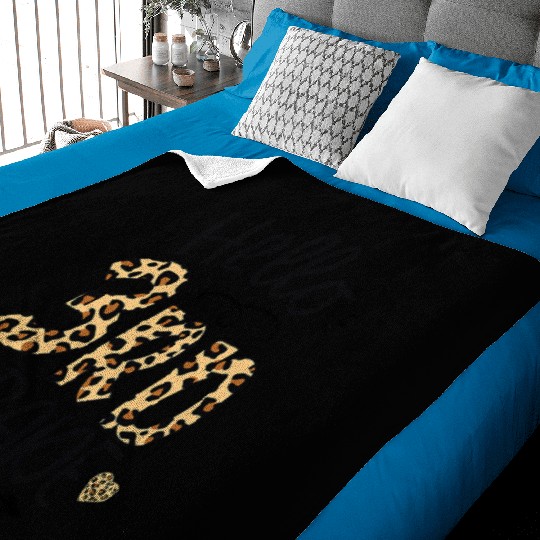 Hello 3rd Grade Leopard Teacher Students Back To Baby Blankets