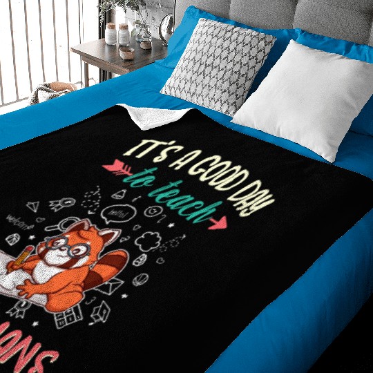 Good Day To Teach Tiny Humans Elementary Teacher Baby Blankets