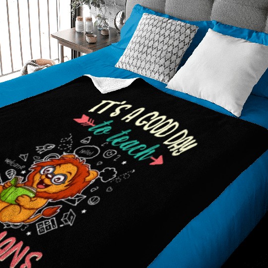 Good Day To Teach Tiny Humans Elementary Teacher Baby Blankets