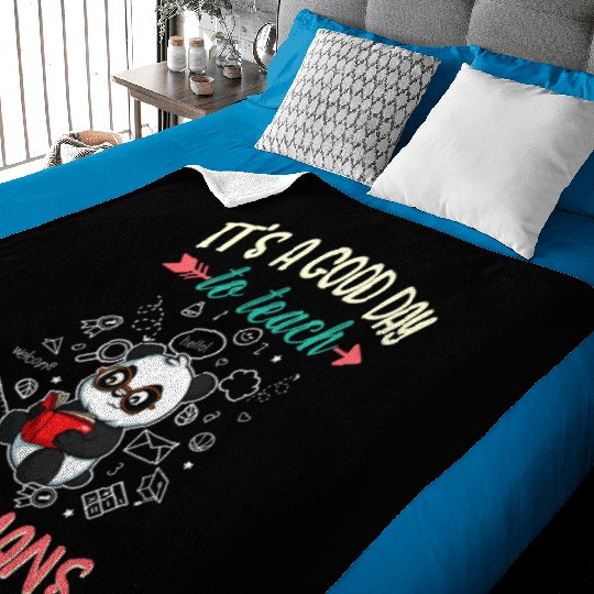 Good Day To Teach Tiny Humans Elementary Teacher Baby Blankets