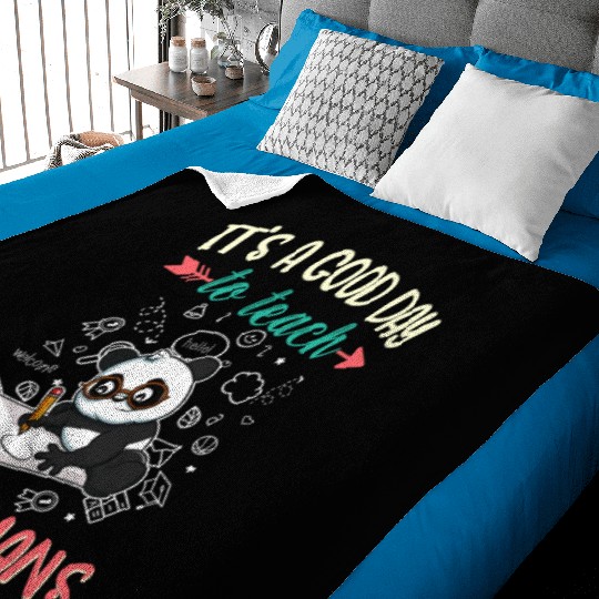 Good Day To Teach Tiny Humans Elementary Teacher Baby Blankets