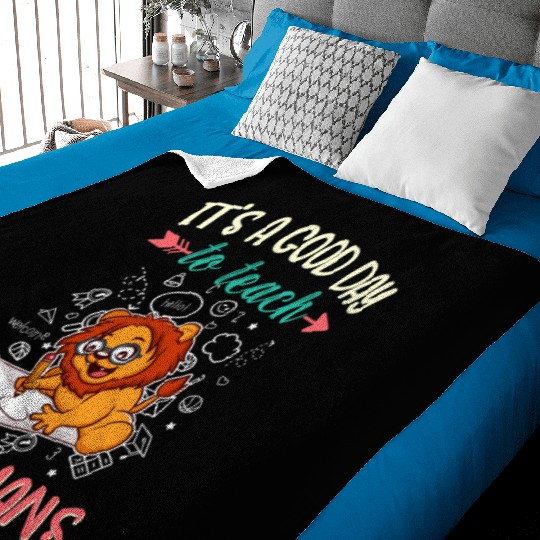 Good Day To Teach Tiny Humans Elementary Teacher Baby Blankets