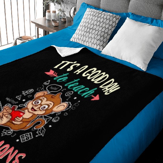 Good Day To Teach Tiny Humans Elementary Teacher Baby Blankets