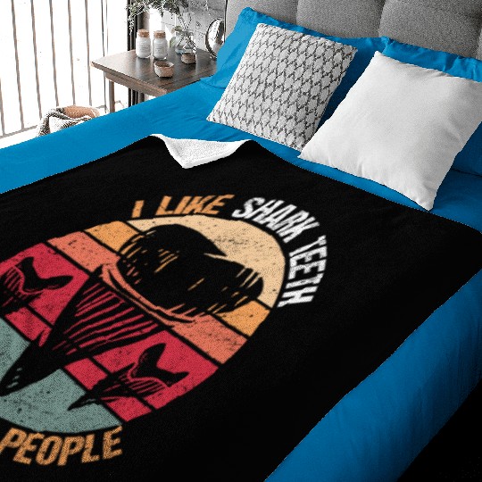 Shark Teeth Fossil Tooth Collector Baby Blankets