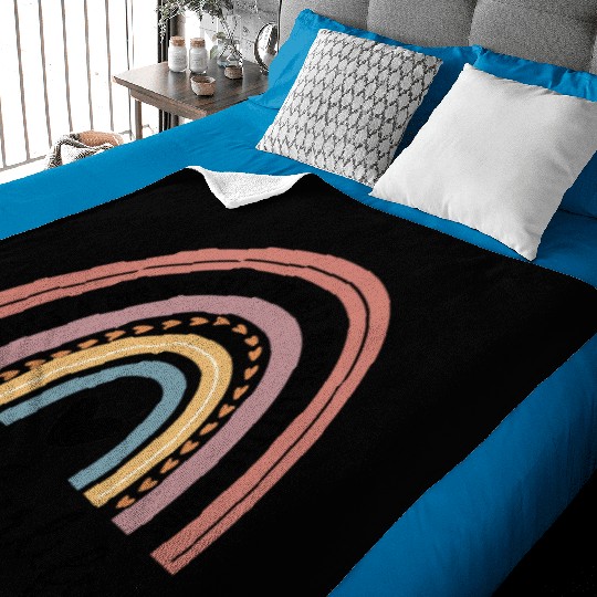 Teacher Life Rainbow Teacher Graphic Teacher Baby Blankets