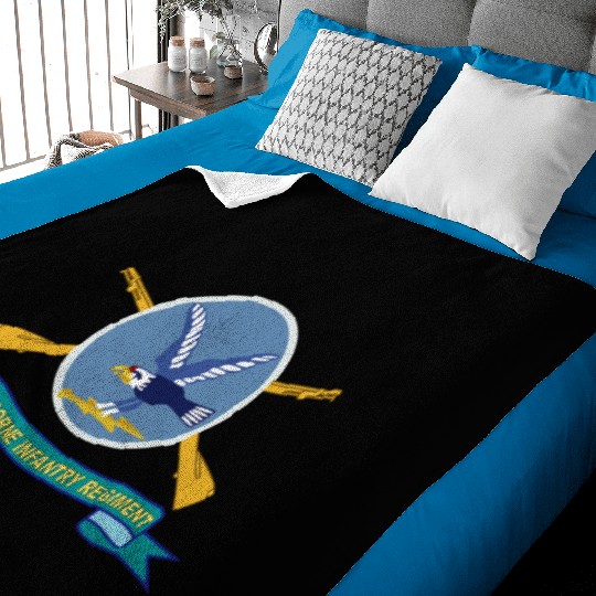 Army 188th Airborne Infantry Regiment w Br SSI Rib Baby Blankets