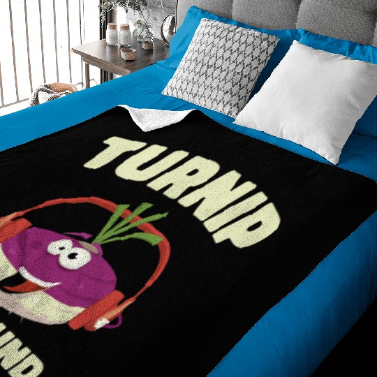 Music Turnip Party Music Lover Vegetable Baby Blankets