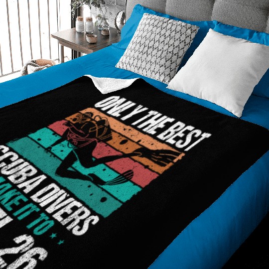 26 Scuba Diving Level 26 Year Diver Snorkeling Baby Blankets