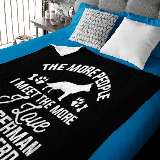 I Love My German Shepherd Baby Blankets