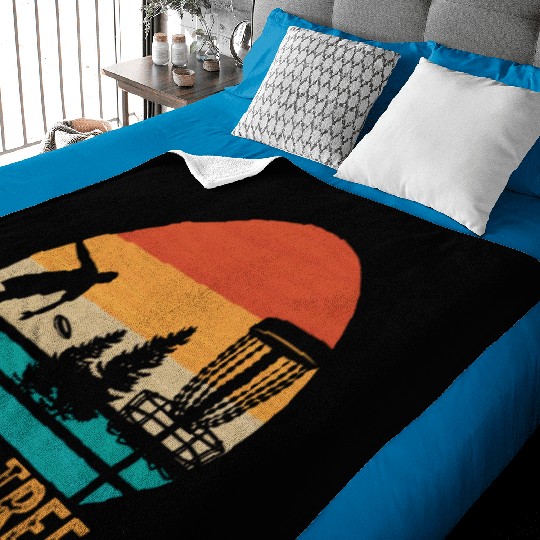 Stupid Tree Disc Golf Vintage Ultimate Frisbee Baby Blankets