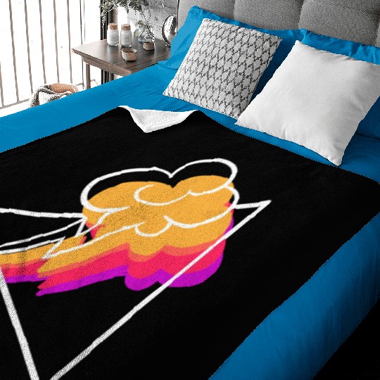Synthwave Thunderstorm Meteorologist Gift Baby Blankets