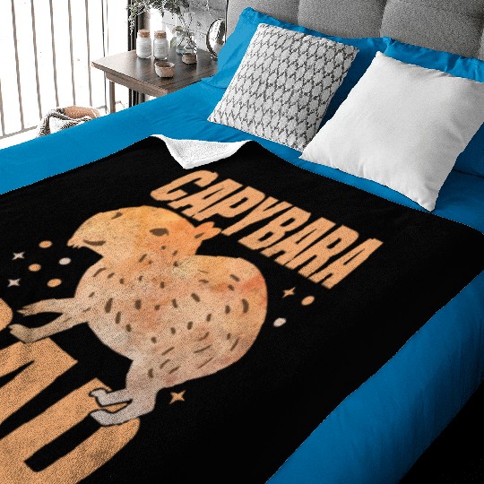 Capybara Dad - Funny Cavies Rodent Capybara Lover Baby Blankets